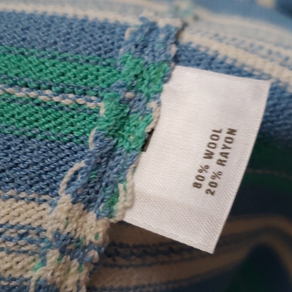 ST. JOHN SPORT, MARIE GRAY, VINTAGE SWEATER, BLUE, GREEN, SIZE S, M, NEW - Picture 10 of 13